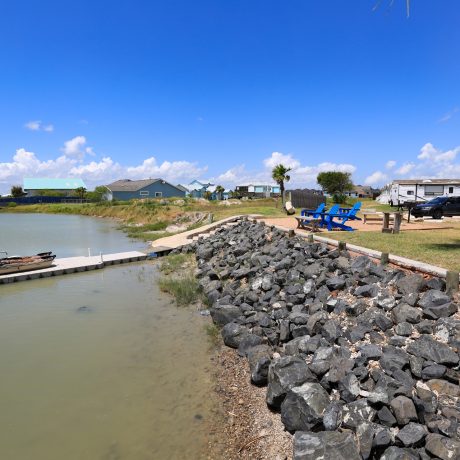 Scenic, a kayaking destination, at the Copano Bay RV Resort in Rockport, Texas, surrounded by nature.